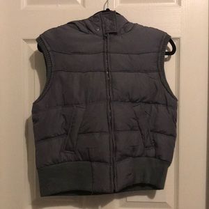 Aeropostale Gray Puffer Vest